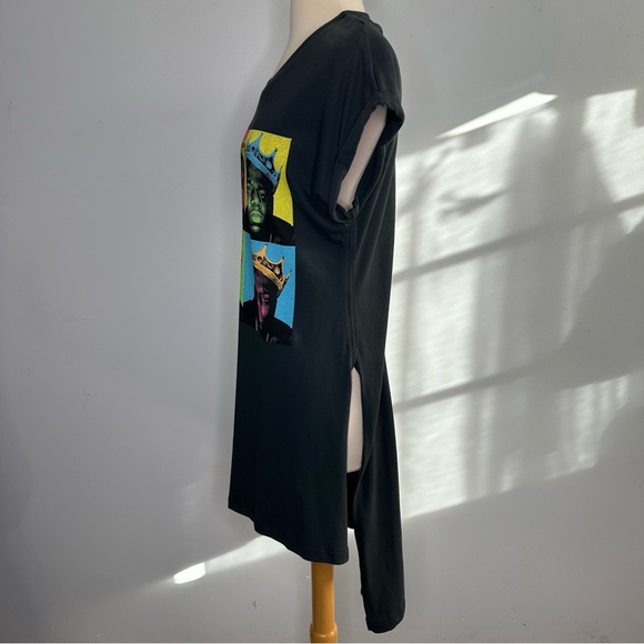 Daydreamer Free People High Low Biggie Short Sleeve Tunic Tee Shirt Dress XS - Picture 6 of 10